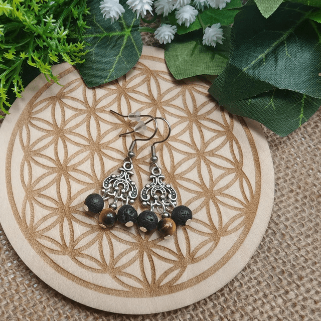 boucle d'oreille oeil de tigre 02