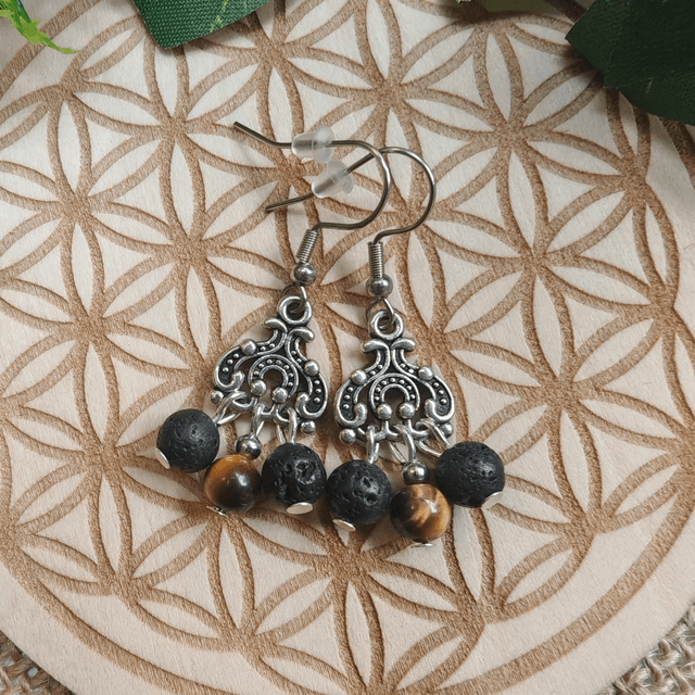 boucle d'oreille oeil de tigre 02
