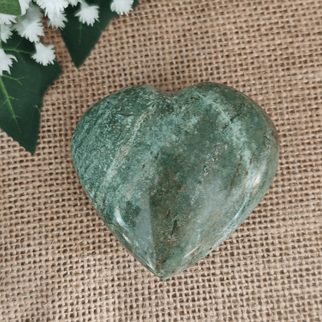 Cœur chrysoprase A+ (65mm) 