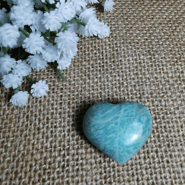 pierre cœur amazonite 