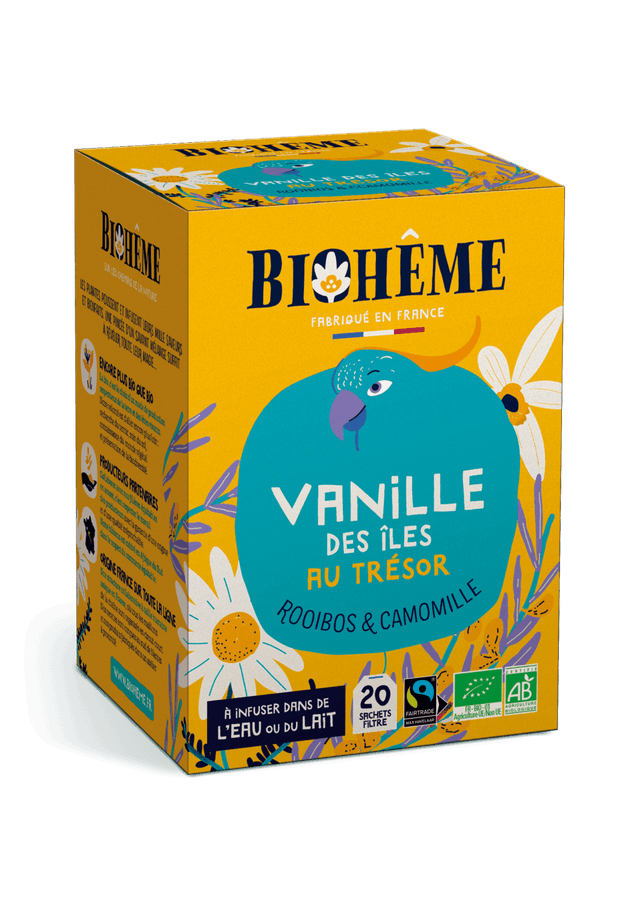 Infusion Vanille des îles au trésor – x20 inf  Rooibos &amp; Camomille