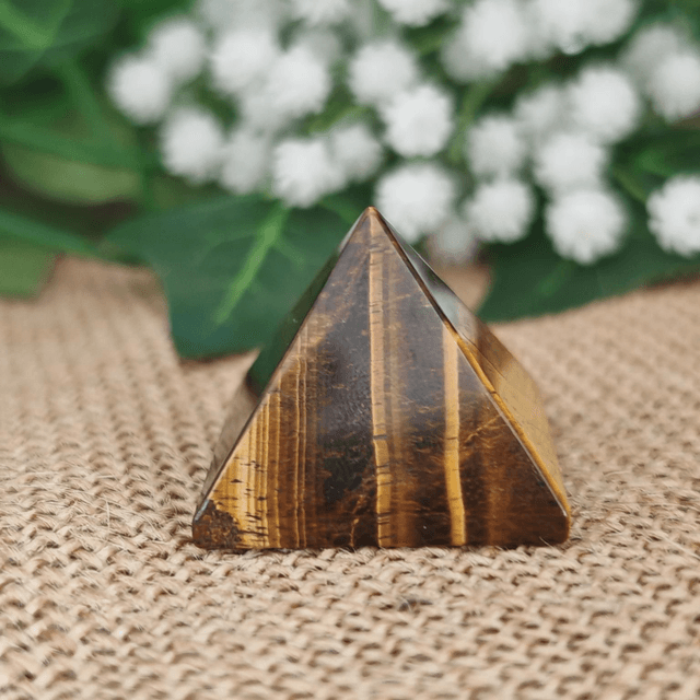 Pyramide œil de tigre 30mm